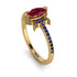 Marquise Cut Ruby Pave Ring - Kathleen No. 70 image 1