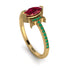 Marquise Cut Ruby Pave Ring - Kathleen No. 25 image 1