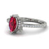 Marquise Cut Ruby Pave Ring - Kathleen No. 12 image 3