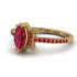Marquise Cut Ruby Pave Ring - Kathleen No. 55 image 3