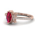Marquise Cut Ruby Pave Ring - Kathleen No. 11 image 3