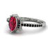 Marquise Cut Ruby Pave Ring - Kathleen No. 42 image 3