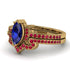 Marquise Cut Sapphire Pave Bridal Set - Kathleen No. 58 image 3