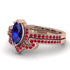 Marquise Cut Sapphire Pave Bridal Set - Kathleen No. 59 image 3