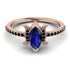Marquise Cut Sapphire Pave Ring - Kathleen No. 44 image 2