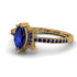 Marquise Cut Sapphire Pave Ring - Kathleen No. 73 image 3
