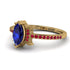 Marquise Cut Sapphire Pave Ring - Kathleen No. 58 image 3