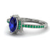 Marquise Cut Sapphire Pave Ring - Kathleen No. 30 image 3