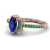Marquise Cut Sapphire Pave Ring - Kathleen No. 29 image 3