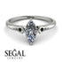 Marquise Diamond Geometrical Engagement Ring - Reese No. 33 image 10