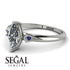 Marquise Diamond Geometrical Engagement Ring - Reese No. 63 image 2