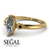 Marquise Diamond Geometrical Engagement Ring - Reese No. 31 image 2