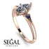 Marquise Diamond Geometrical Engagement Ring - Reese No. 62 image 3