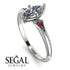 Marquise Diamond Geometrical Engagement Ring - Reese No. 48 image 3