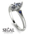 Marquise Diamond Geometrical Engagement Ring - Reese No. 63 image 3