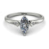 Marquise Diamond Geometrical Engagement Ring - Reese No. 3 image 1