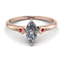 Marquise Diamond Geometrical Engagement Ring - Reese No. 47 image 1