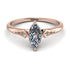 Marquise Diamond Geometrical Engagement Ring - Reese No. 2 image 1