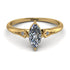 Marquise Diamond Geometrical Engagement Ring - Reese No. 1 image 1