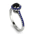 Milgrain Halo Black Diamond Ring - Betty No. 69 image 1