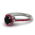 Milgrain Halo Black Diamond Ring - Betty No. 54 image 3