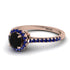 Milgrain Halo Black Diamond Ring - Betty No. 68 image 3