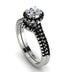 Milgrain Halo Diamond Bridal Set - Betty No. 33 image 1