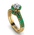 Milgrain Halo Diamond Bridal Set - Betty No. 16 image 1