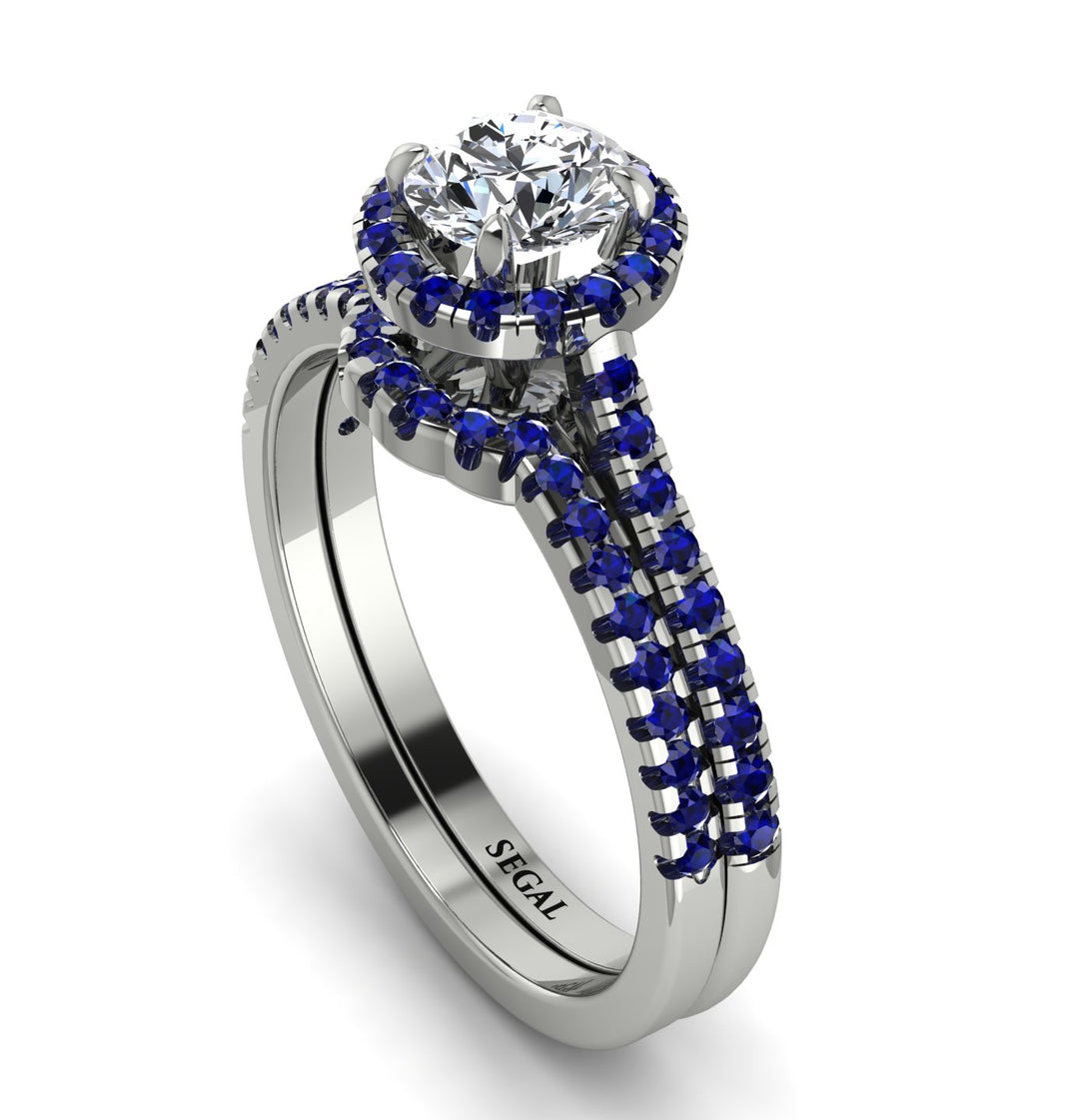 Milgrain Halo Diamond Bridal Set - Betty No. 63