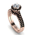 Milgrain Halo Diamond Bridal Set - Betty No. 32 image 1