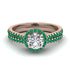 Milgrain Halo Diamond Bridal Set - Betty No. 17 image 2