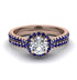 Milgrain Halo Diamond Bridal Set - Betty No. 62 image 2