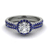Milgrain Halo Diamond Bridal Set - Betty No. 63 image 2