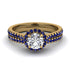 Milgrain Halo Diamond Bridal Set - Betty No. 61 image 2