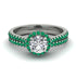 Milgrain Halo Diamond Bridal Set - Betty No. 18 image 2