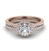 Milgrain Halo Diamond Bridal Set - Betty No. 2 image 2