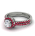 Milgrain Halo Diamond Bridal Set - Betty No. 48 image 3