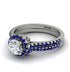 Milgrain Halo Diamond Bridal Set - Betty No. 63 image 3
