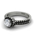 Milgrain Halo Diamond Bridal Set - Betty No. 33 image 3
