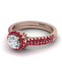 Milgrain Halo Diamond Bridal Set - Betty No. 47 image 3