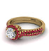 Milgrain Halo Diamond Bridal Set - Betty No. 46 image 3