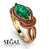 Milgrain Marquise Emerald Engagement Ring - Marley No. 49 image 10