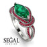 Milgrain Marquise Emerald Engagement Ring - Marley No. 51 image 10