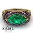 Milgrain Marquise Emerald Engagement Ring - Marley No. 64 image 2