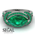 Milgrain Marquise Emerald Engagement Ring - Marley No. 21 image 2