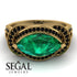 Milgrain Marquise Emerald Engagement Ring - Marley No. 34 image 2