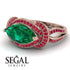 Milgrain Marquise Emerald Engagement Ring - Marley No. 50 image 3