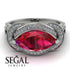 Milgrain Marquise Ruby Engagement Ring - Marley No. 12 image 2