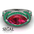 Milgrain Marquise Ruby Engagement Ring - Marley No. 27 image 2