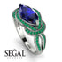 Milgrain Marquise Sapphire Engagement Ring - Marley No. 30 image 10